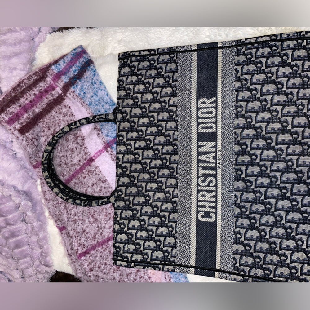 Navy Dior Tote